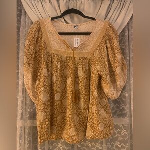 Old Navy Women's Gold Blouse